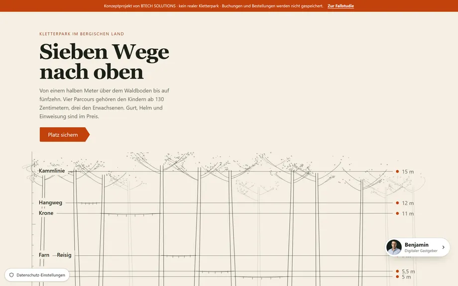 Höhenwerk — Kletterpark-Showcase — Desktop