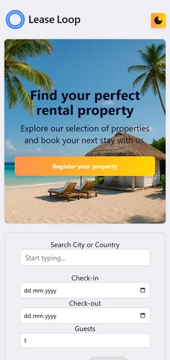 Lease Loop — Verwaltungssoftware für Immobilien — Handy